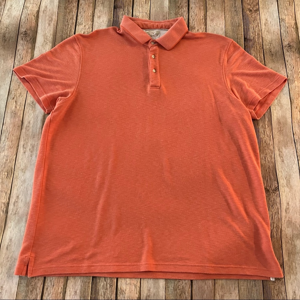 Tasso Elba mens short sleeve modal blend polo shirt | size 2XL